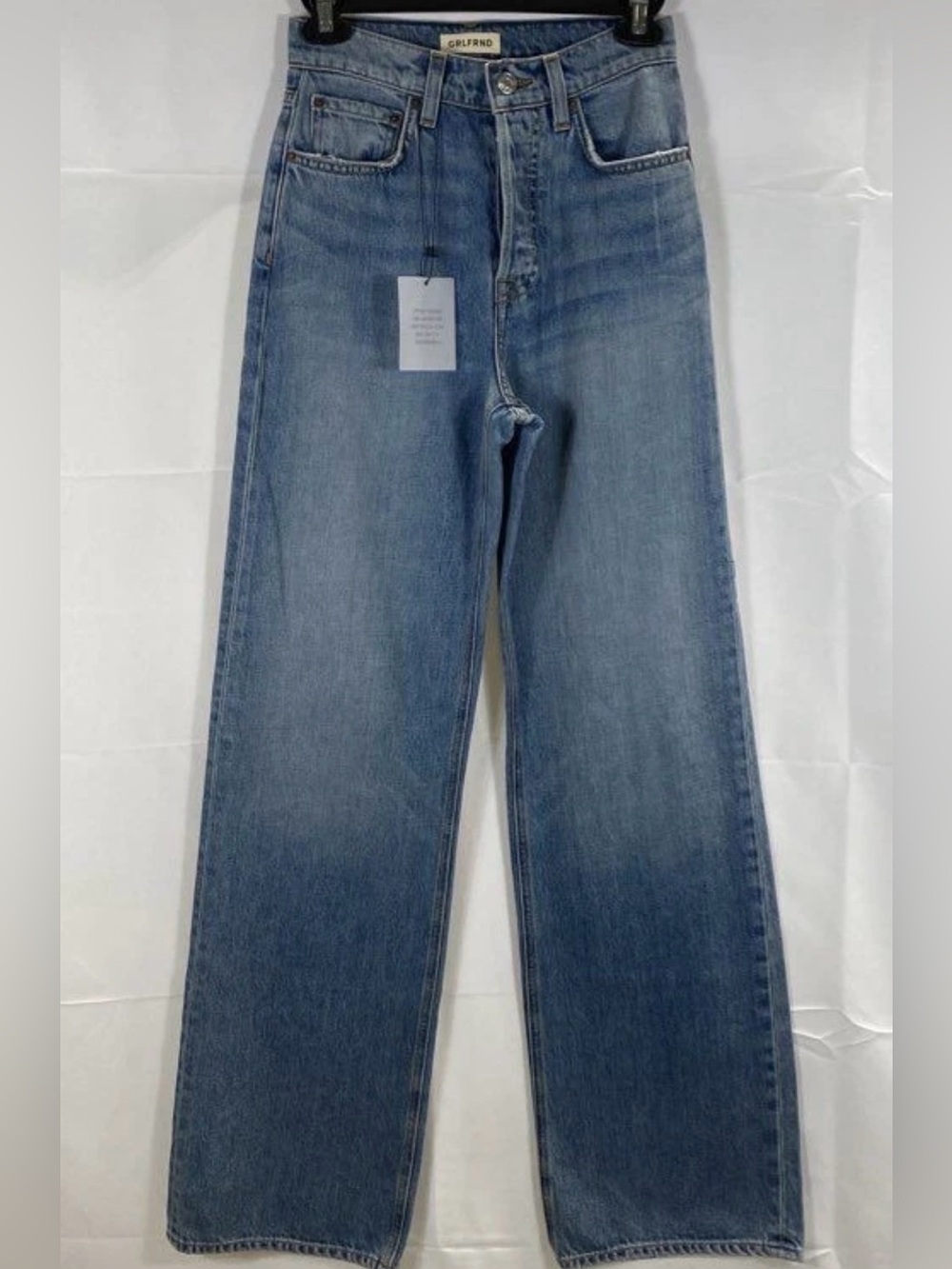 Revolve GRLFRND The Brooklyn High Rise Straight jeans in Chelsea Market wash nwt